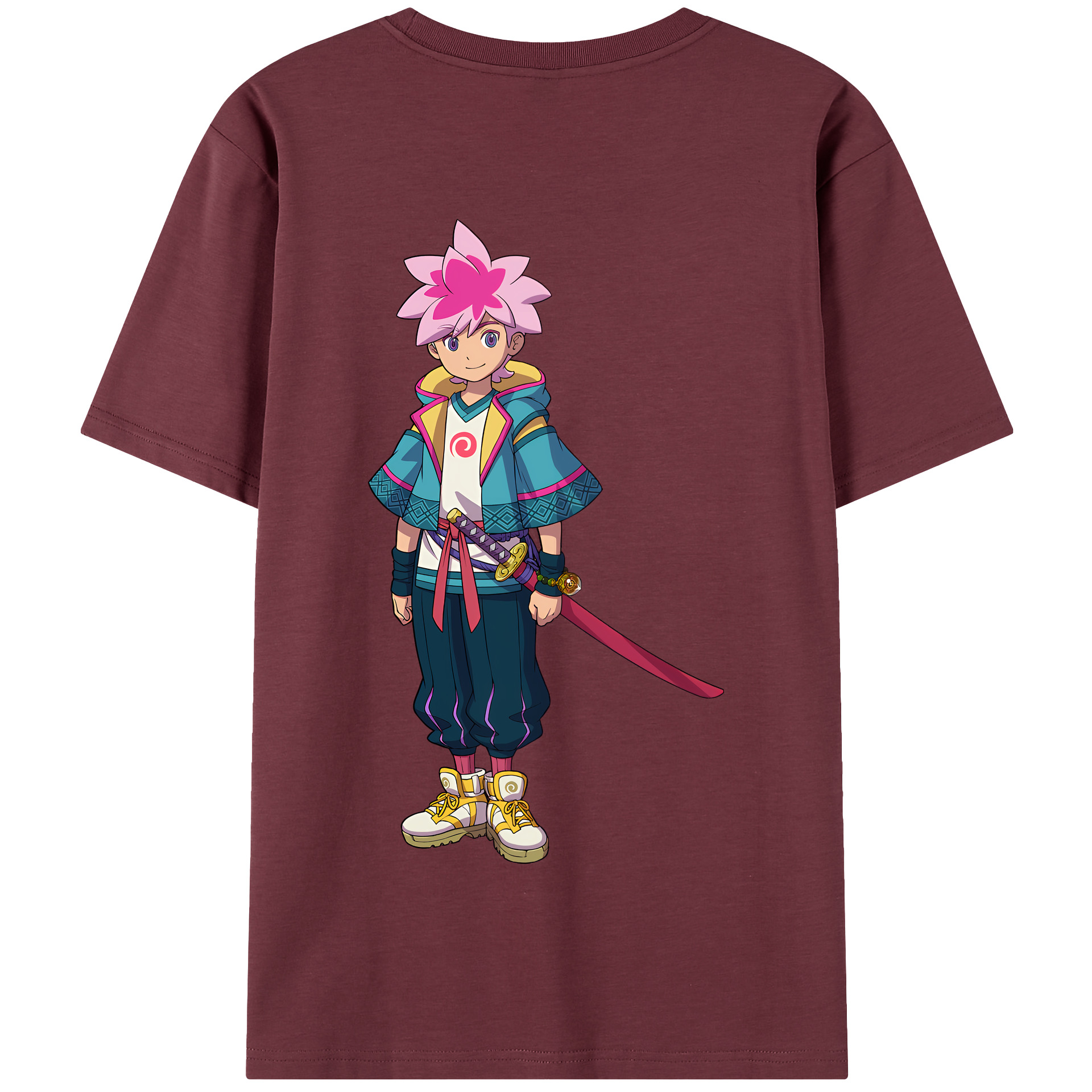 （画像用） 妖怪ウォッチ Yo-kai Watch 綿100％半袖Tシャツ（背面プリント）
